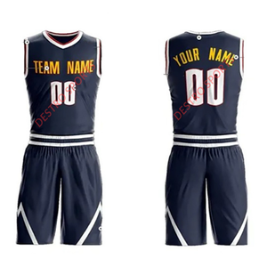 Conception unique à bas prix logo personnalisé ensembles d'uniformes de basket-ball sans manches unisexe ensemble de basket-ball 100% polyester de vente chaude - Product Image 3