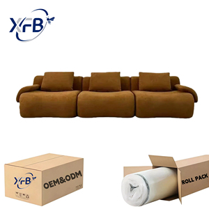 Set divano modulare monoblocco senza cornice con rivestimento in tessuto | Mobili da soggiorno sottovuoto con bracciolo su entrambi i lati - Product Image 1