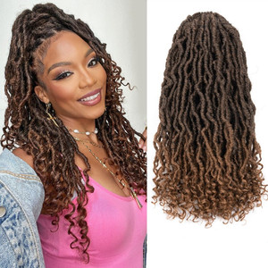 Bán Buôn 10-24Inch Cho Ombre Phong Cách Tổng Hợp Phần Mở Rộng Tóc Nữ Thần Mới Cho Nu Locs Crochet Tóc Giả Locs Tóc Nhuộm Tổng Hợp - Product Image 2