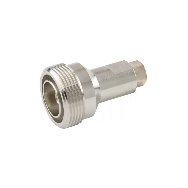 RF Cable Coaxial Connector Wireless And Radiating Connector With 7-16 DIN Female For 1/4 In FSJ1-50A Cable