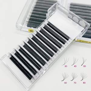 W Y 3D 4D 5D 6D 8D Trèfle Extension <span class=keywords><strong>de</strong></span> Cils Premade Ventilateur Haute Qualité C D Curl PBT Fibre 5DW Clove Lashes - Product Image 1