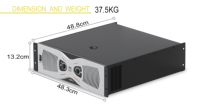 1800w 1500w 1350w OEM 2 canaux meilleur amplificateur professionnel audio de concert de puissance pour dj