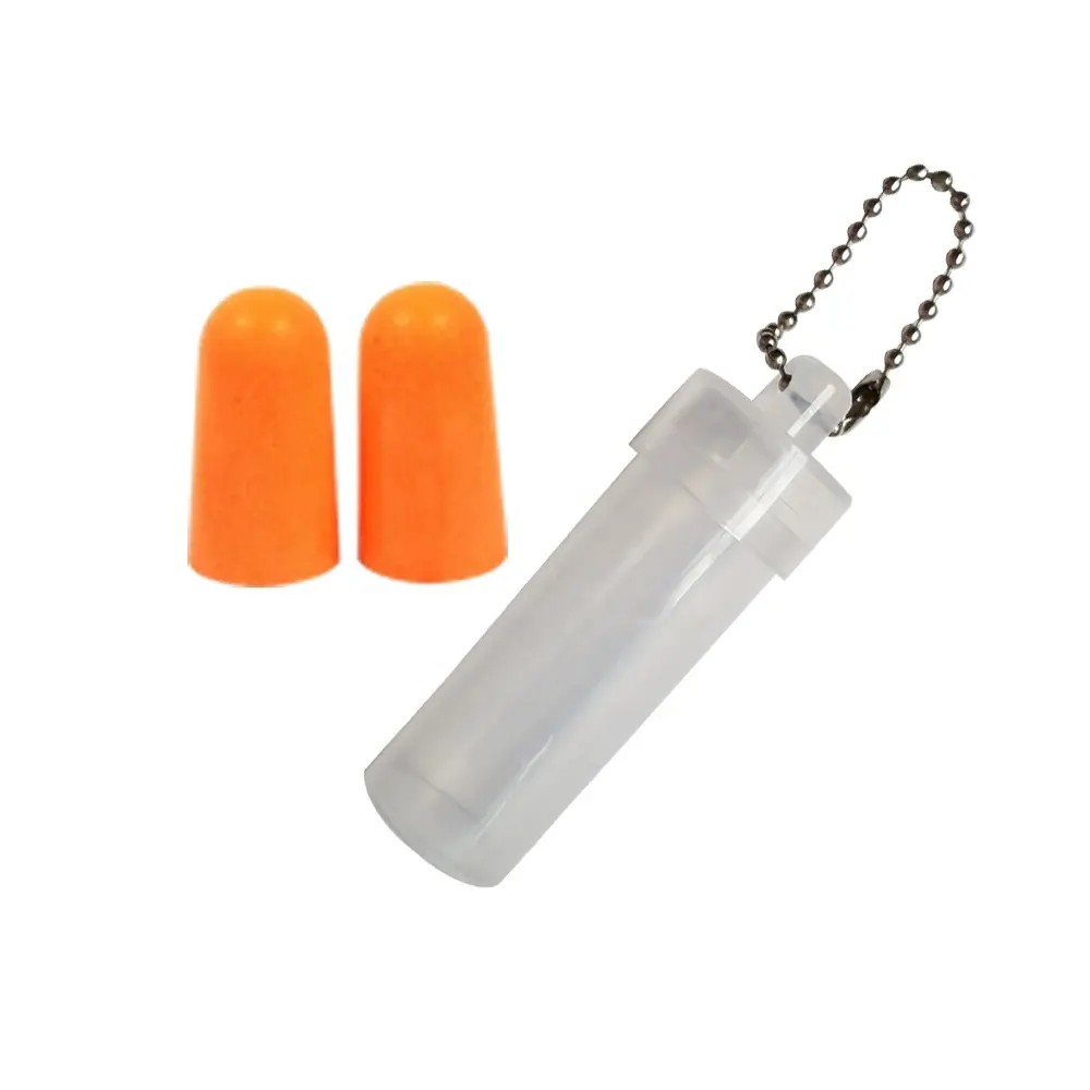 Bouchons d'oreille de natation en silicone de sécurité P8-3 boîte de clip de boîtier en plastique de Bouchons d'oreille de tir insonorisée