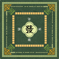 Tapis de table de mahjong en caoutchouc épais de qualité supérieure, antidérapant, réduction du bruit, absorbant l'eau, lavable, durable, pour 4 joueurs, tapis de jeu de divertissement