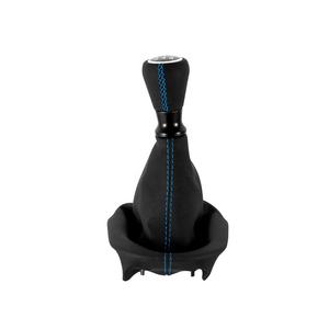 Bleu blanc rouge <span class=keywords><strong>cuir</strong></span> Suture pommeau de levier de vitesse colliers anti-poussière couverture pour Peugeot 207 <span class=keywords><strong>307</strong></span> pièces intérieures - Product Image 4