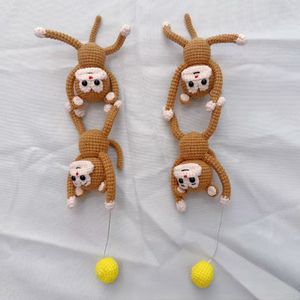 <span class=keywords><strong>Amigurumi</strong></span> Tejido a Mano, Muñeco de Peluche de Ganchillo, Mono de Ganchillo <span class=keywords><strong>Luna</strong></span> para Regalo de Navidad, Llavero - Product Image 1