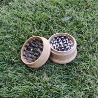 2025 Bestseller Custom 63mm 3 Stück Holz Tabak Gewürz Kräuter Custom Grinder