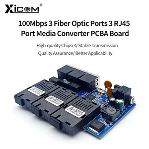 Placa PCBA de Convertidor Óptico-Electrónico Xic 3-Optical-3-Electronic, Módulo de Comunicación Óptica de 100 Mbps y 20 km - Product Image 4