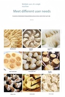 Machine Automatique Motorisée de Comptoir pour Fabrication de Pâte et Raviolis Faits Maison (Papad, Momo, Empanada, Samosa, Gyoza, Wonton)