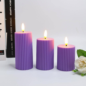 Cross-Border Home Birthday Party Dekorative Lampe Swinging Head Umwelt freundliche Batterie Kunststoff <span class=keywords><strong>LED</strong></span>-Säule Kerzenlicht - Product Image 6