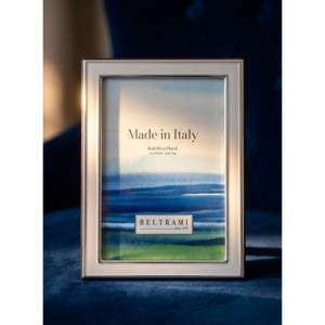 Beltrami Photo <b>Frame</b> 4x6 Silver Plated Made In Italy <b>Metal</b> <b>Frame</b> - Product Image 3