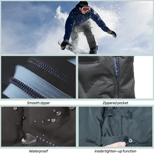 Jaket pria musim dingin, disesuaikan gelembung hitam USB dapat diisi ulang Varsity musim dingin jaket panas listrik 8-zona kasual luar ruangan