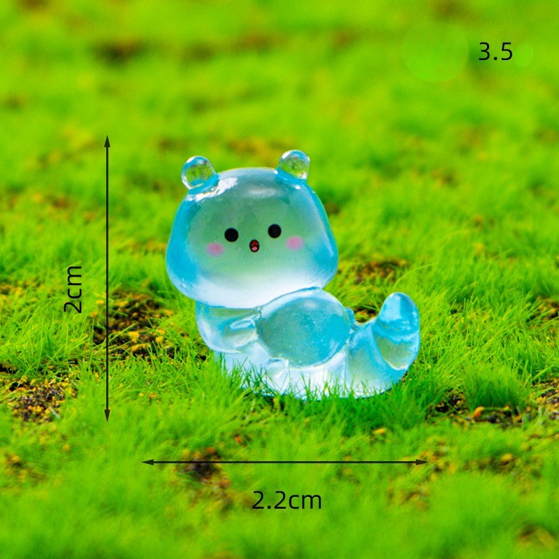 Chenille bleue lumineuse