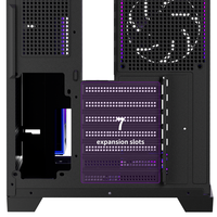 upHere Panoramic PC Case Dual Tempered Glass Gaming Computer Chassis 360mm Water Cooling ATX Tower PC Case UC01