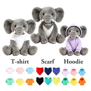 Jouets en peluche zèbre de dessin animé mignons et doux avec vêtements amovibles, vente en gros - Product Image 2