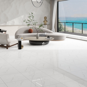 Azulejos de Porcelana para Piso, Color <span class=keywords><strong>Blanco</strong></span> Pulido, Irrompibles, Económicos, en Oferta, Importados de China, para Sala de Estar, 60*60 - Product Image 5