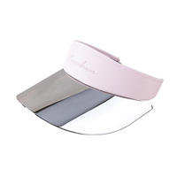 Sombrero de Sol de Moda Coreana, Estilo Deportivo, Visera Abierta, para Mujer, Primavera Verano, Ala Ancha, Protección UV, para Vacaciones en la Playa