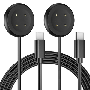 <span class=keywords><strong>C</strong></span>âble de charge magnétique <span class=keywords><strong>USB</strong></span>-<span class=keywords><strong>C</strong></span> <span class=keywords><strong>noir</strong></span> et blanc de 1 m de long pour Google Pixel Watch2/Fitbit ACE LTE - Product Image 2