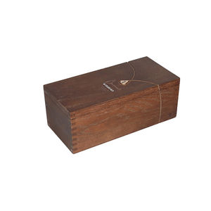 Top Sale DS Brand Handmade Solid Deep <b>Brown</b> Natural Wood Color Rectangle Wooden Gift & Craft <b>Storage</b> Wine <b>Box</b> Customizable - Product Image 3