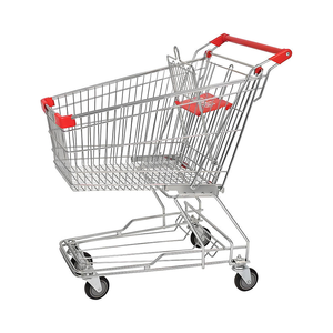 Büyük kapasiteli 160-220L Dört Tekerlekli 4 inç Çelik <span class=keywords><strong>Metal</strong></span> Çinko Galvanizli Süpermarket Alışveriş Arabası Izgara Yapılı Özelleştirilebilir - Product Image 3