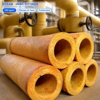 Isolation de tuyaux en laine de roche préformée 100 kg/m³ – Coudes, raccords en T, réducteurs – Raccords de tuyauterie en laine minérale pour isolation vapeur et CVC