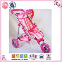 Joli petit jouet pour bébé, jouet à trois roues, cadeau pour enfants, fabrication sur mesure, prix bas, poussette en métal pour enfants