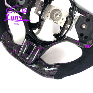 Volante de Fibra de Carbono Forjado Personalizado con LED RPM para Mitsubishi Lancer EVO X 8 9 10 2010-2015, Diseño de Estilo de Carreras - Product Image 3