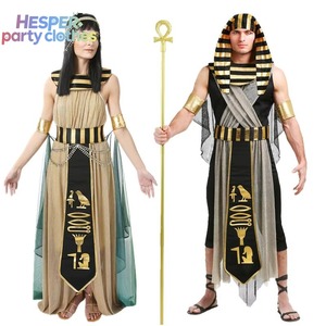 Disfraces de Halloween HESPER para Adultos, Hombres y Mujeres, Traje Casual de Faraón Egipcio y Cleopatra, Mono para Carnaval - Product Image 1