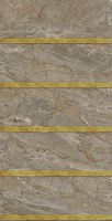 Carrelage de nez de marche doré brillant incrusté 480x1200mm, résistant à l'usure, antidérapant, émail métallique, pleine masse, pour appartement et école