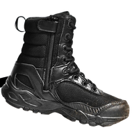 Bottes de combat ultra-légères pour hommes Chaussures de randonnée en plein air en cuir imperméable Chaussures de cross-country Bottes tactiques du désert