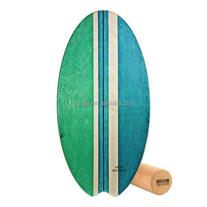 Neues Design Großhandel Holz Balance Board Skateboard Training Board Surf Trainer Land Extremsport Home Fitness Extremsport - Product Image 2