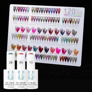 Unigel Wholesale Manicure <strong>Nail</strong> Salon Varnish Sparkly Shiny Chrome Platinum <strong>Glitter</strong> Gel <strong>Nail</strong> <strong>Polish</strong> Set - Product Image 3
