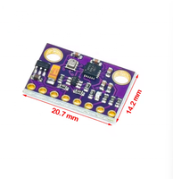 Module de capteur 9 axes MPU-9250 3-5V MPU9250 BMP280 SPI IIC/I2C 10DOF, accéléromètre, gyroscope, boussole, GY-91