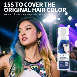 SEVICH Spray Colorant Instantané pour <span class=keywords><strong>Cheveux</strong></span>, Logo Personnalisé, <span class=keywords><strong>Teinture</strong></span> Rapide Longue Durée, 5 Couleurs, DIY, Lavable, <span class=keywords><strong>Teinture</strong></span> <span class=keywords><strong>Temporaire</strong></span> pour Hommes et Femmes - Product Image 3