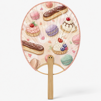 Éventail pliant en bambou de style japonais imprimé sur mesure avec motif de fleurs de prunier et logo OEM ODM Fabricant de cadeaux promotionnels