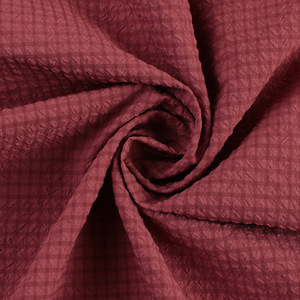 Bubble <b>Fabric</b> Yarn Dyed 100% Cotton <b>Medium</b> Weight 120GSM Woven Breathable Apparel Coat Jacket Material - Product Image 3