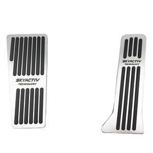 Cubierta de Pedal de freno para coche <span class=keywords><strong>Mazda</strong></span>, accesorio de Pedal de combustible para <span class=keywords><strong>Mazda</strong></span> 2 3 BL BM 6 GH GJ CX-5 CX5 CX 5 CX3 <span class=keywords><strong>CX7</strong></span> CX9 2015 2016 2017 2018 2019 - Product Image 1