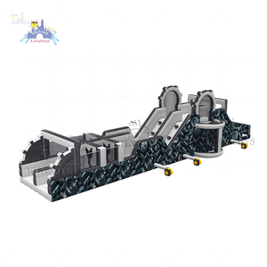 Carrera de obstáculos inflable gigante para niños y adultos Diseño comercial duradero de PVC - Product Image 1