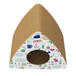 Duurzame Grote Houten Kattenmeubels Golfkarton Post Sisal Materiaal Populaire <span class=keywords><strong>Scratcher</strong></span> Tunnel Ramp Lounge Kattenboom - Product Image 1
