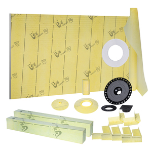 Uni-Green Factory 60 "x 36" en EPS Kit de bandeja de ducha Drenaje central fuera del centro con Cupc Similar <span class=keywords><strong>Schluter</strong></span> Kerdi Shower Pan Kit <span class=keywords><strong>Systems</strong></span> - Product Image 1