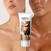 Huile bronzante pour le bronzage Marque privée Huile de bronzage personnalisée Bouteille de haute qualité 60g Surligneur bronzé de voyage biologique