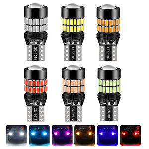 Bombilla LED T10 W5W Canbus Universal de 12V, Lámpara Automotriz Multiusos, Compatible con Luz de Estacionamiento, Matrícula, Lectura, Luz Lateral, <span class=keywords><strong>6</strong></span> Colores - Product Image 1