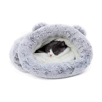 Lit pour chat confortable et apaisant, écologique, extra large, type niche, avec housse amovible, couleur personnalisée, motif personnalisé, toutes saisons, sur mesure
