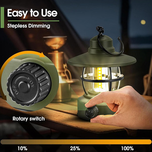 XINSITE Retro LED Camping Lantern Rechargeable <b>Hanging</b> Portable <b>Light</b> <b>Outdoor</b> Decorative - Product Image 3