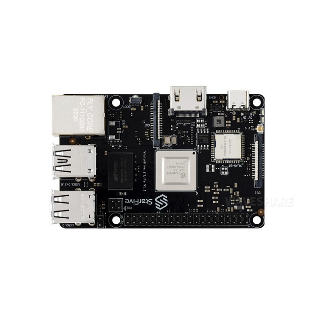 VisionFive2 Lite RISC-V Single Board Computer, JH-7110S Processor With Integrated 3D GPU, Based on Linux