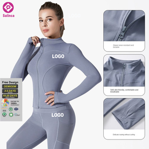 Nouvelle veste zippée à capuche à manches longues à séchage rapide pour femme, idéale pour le sport, la course, le cyclisme et l'entraînement en extérieur - Product Image 1