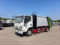 Camion de voirie urbaine ISUZU de 8 mètres cubes, camion à ordures compacté, véhicule de recyclage des déchets à vendre