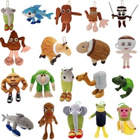 EZBABY Brainrot Italiano Tralalero Tralala Logo Super Doux En Peluche Animal En Peluche Jouet Tungtungtung Sahur 25cm Cadeau Drôle pour Les Enfants