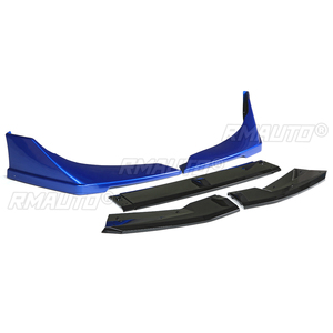 Pour Honda Civic 2019 2020 Berline – Kit de 5 pièces pour pare-chocs avant : séparateur, lèvre de pare-chocs, diffuseur, protection et déflecteur - Product Image 5