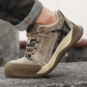 GUYISA नई सुरक्षा जूता आउटडोर कार्यस्थल गैर पर्ची इस्पात पैर की अंगुली सुरक्षा काम जूते - Product Image 4